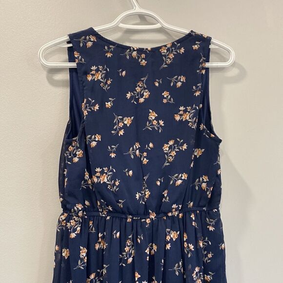 Altar'd State Blue Floral Dress High Low - Picture 5 of 9
